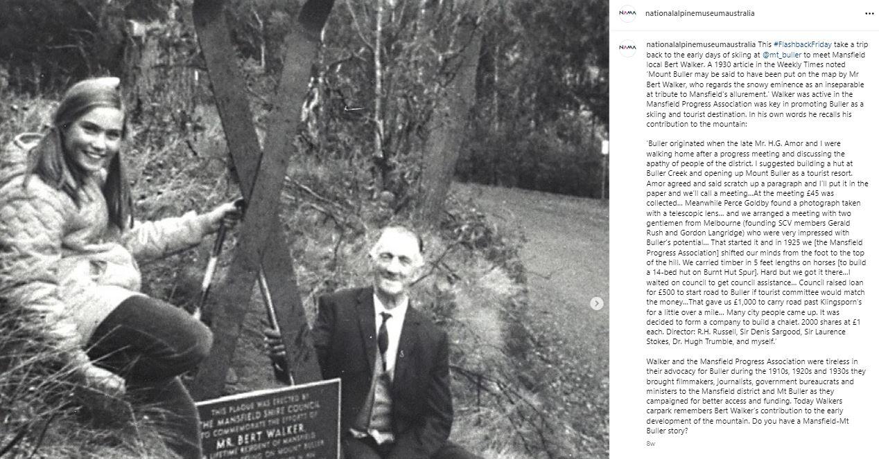 Historic images and stories from the 100 years of skiing on Mt Buller as shared by the National Alpine Museum