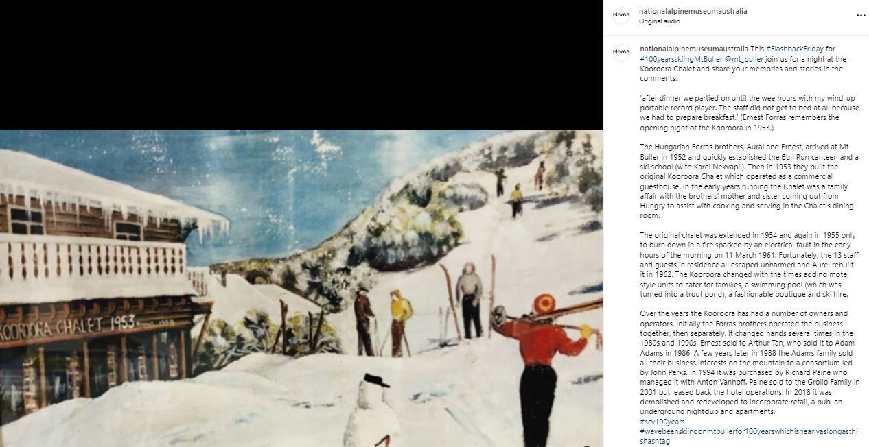 Historic images and stories from the 100 years of skiing on Mt Buller as shared by the National Alpine Museum