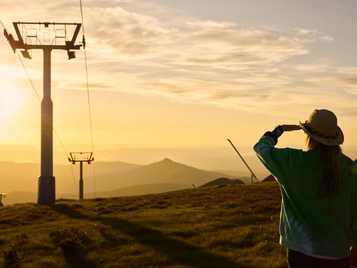 sunset mt buller view landscape