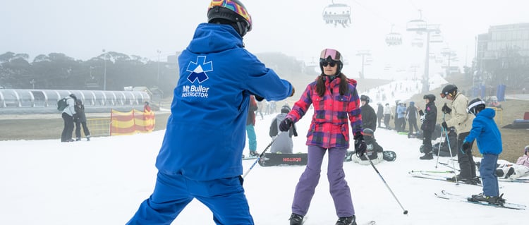 Lessons are underway at Mt Buller for school holidays
