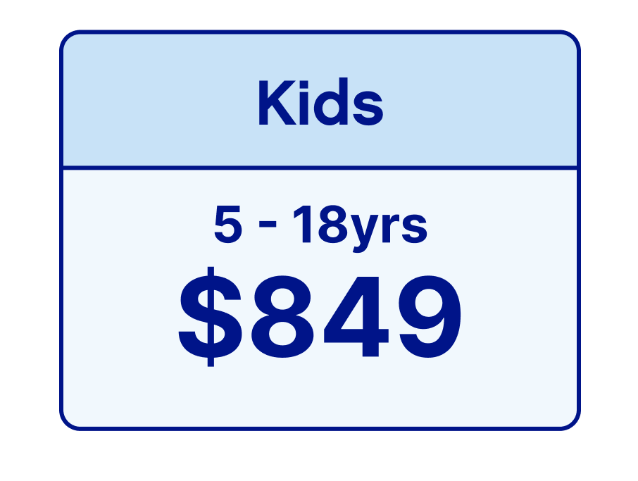 Season Membership 2026 Kids $849
