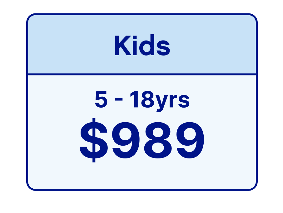 2026 Season Membership Kids $989