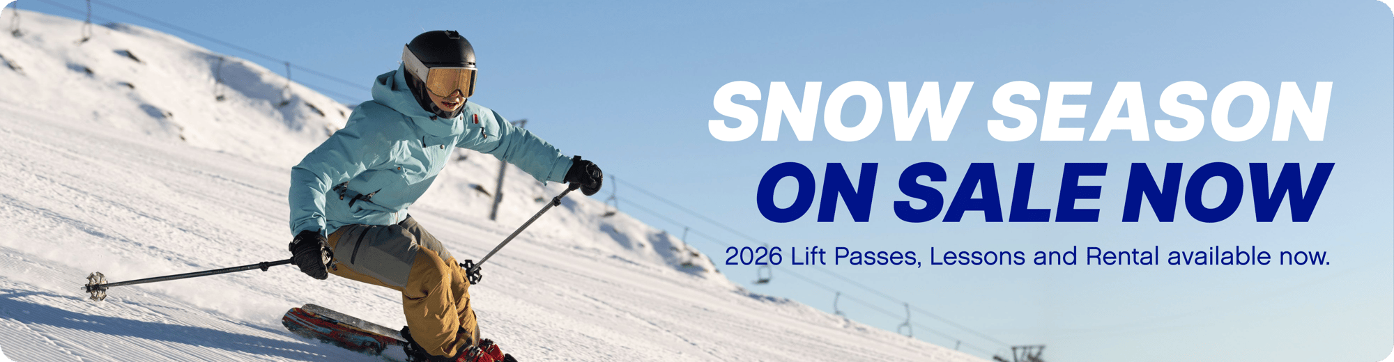 Snow Season On Sale Now 2026