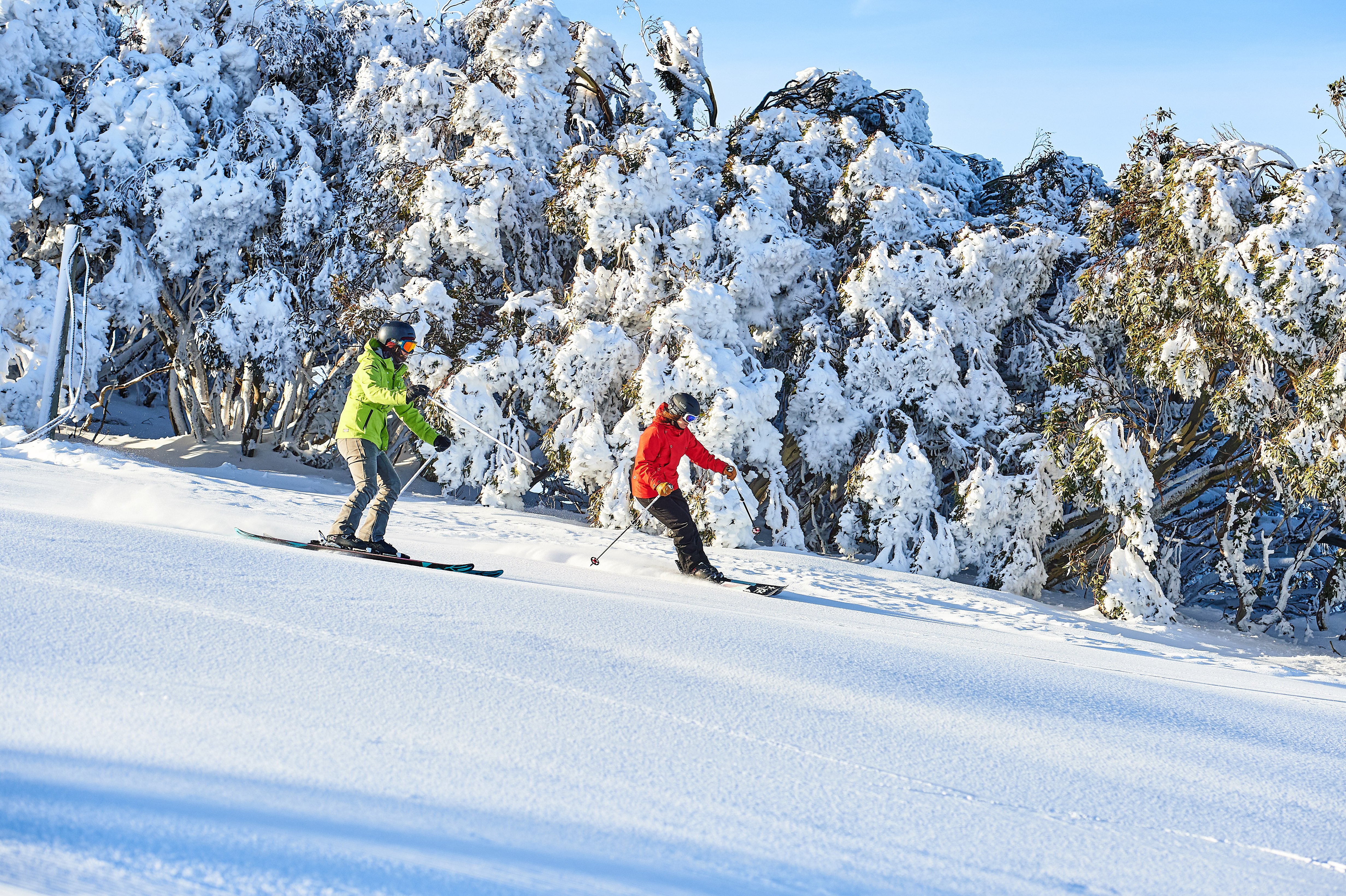 adult ski lesson