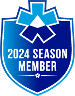 2024 Season Membership badge for skiing and snowboarding at Mt Buller 